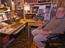 VE3GFN's shack (latest iteration),  displaying the K3 and P3 that did big-time work in the ARRL DX CW contest.